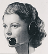 woman wearing a headset