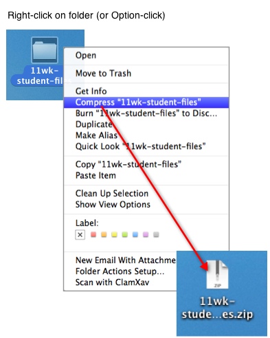 create zip file mac