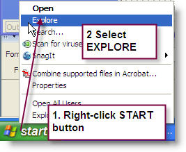 explore screen shot